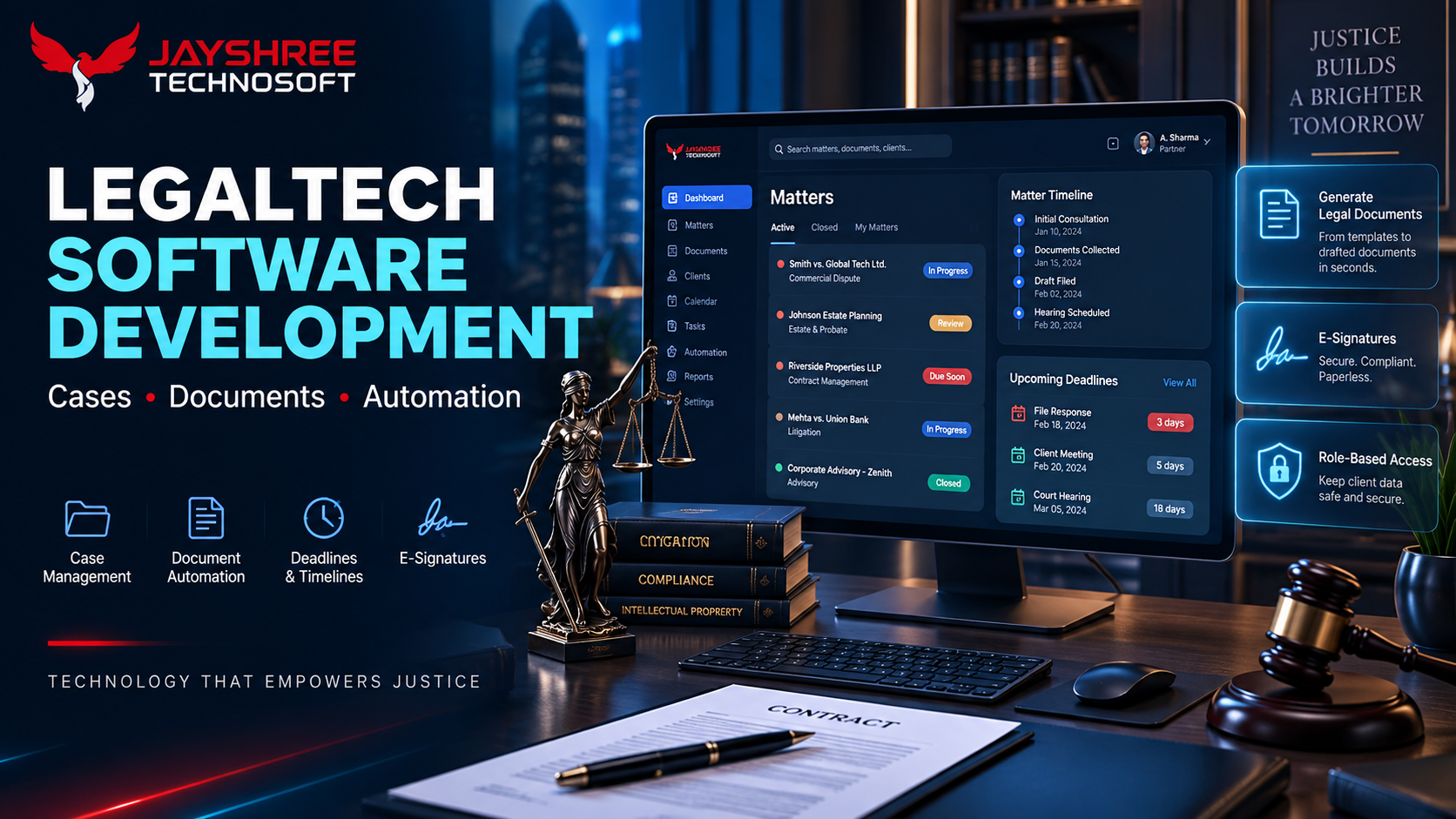 LegalTech Software Development: Case Management and Document Automation for Law Firms