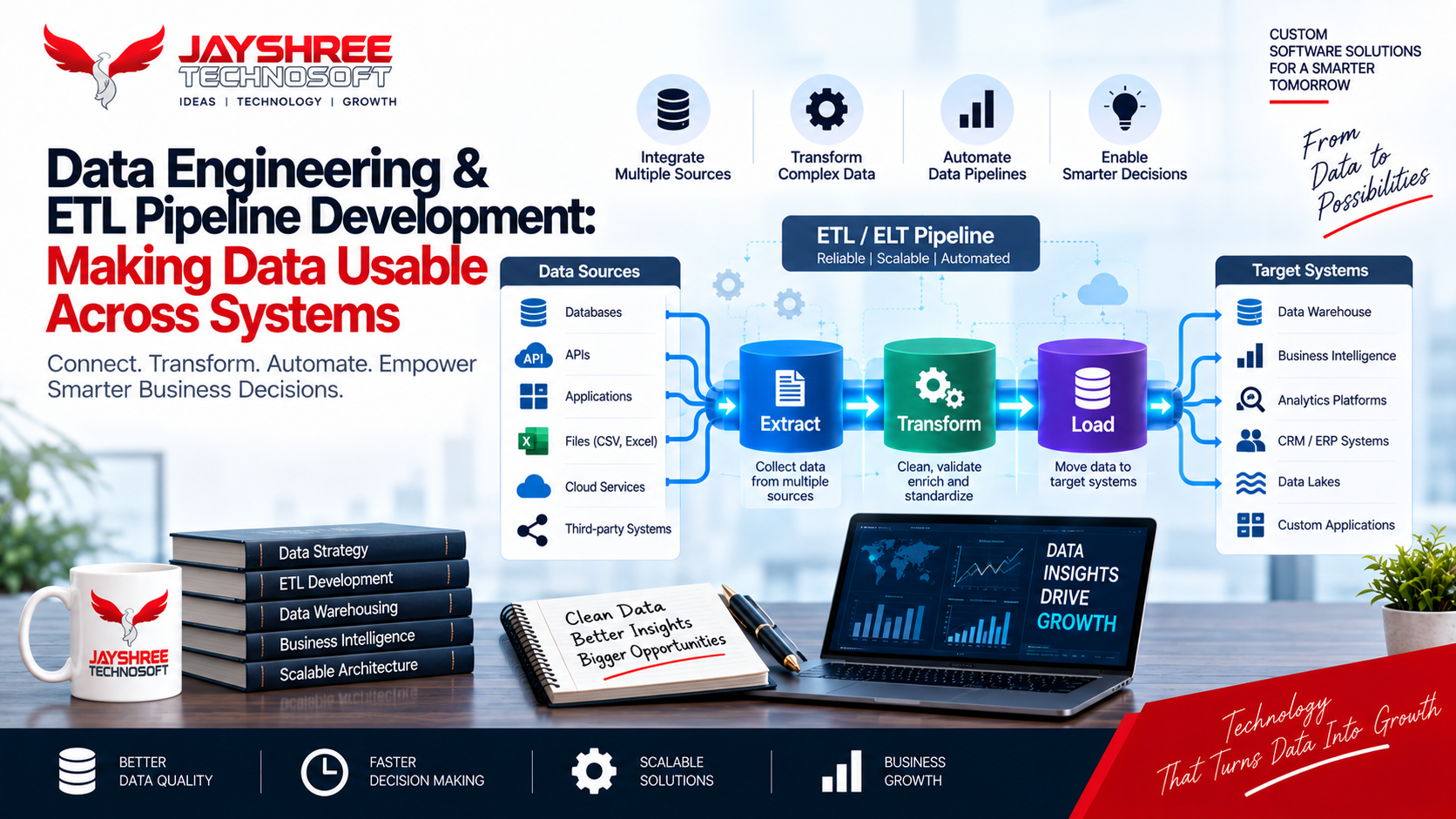 Data Engineering & ETL Pipeline Development: Making Data Usable Across Systems