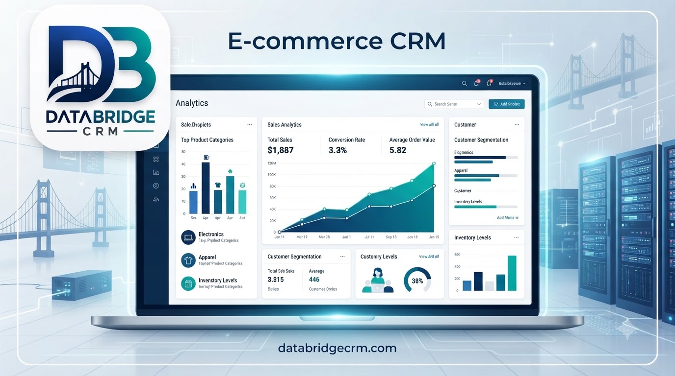 E-commerce CRM by DataBridgeCRM: One Dashboard for Every Product Category