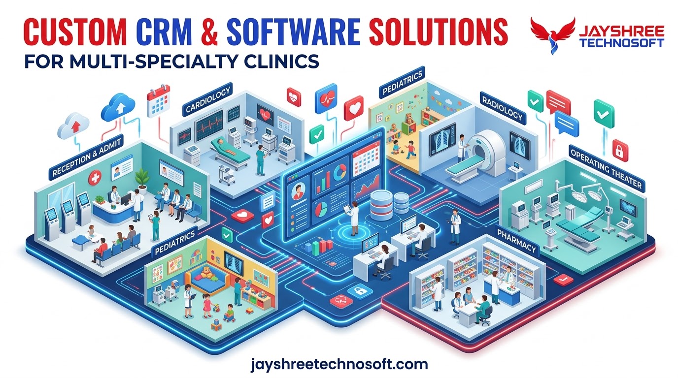 Custom CRM & Software Solutions for Multi-Specialty Clinics: How Jayshree Technosoft Can Help