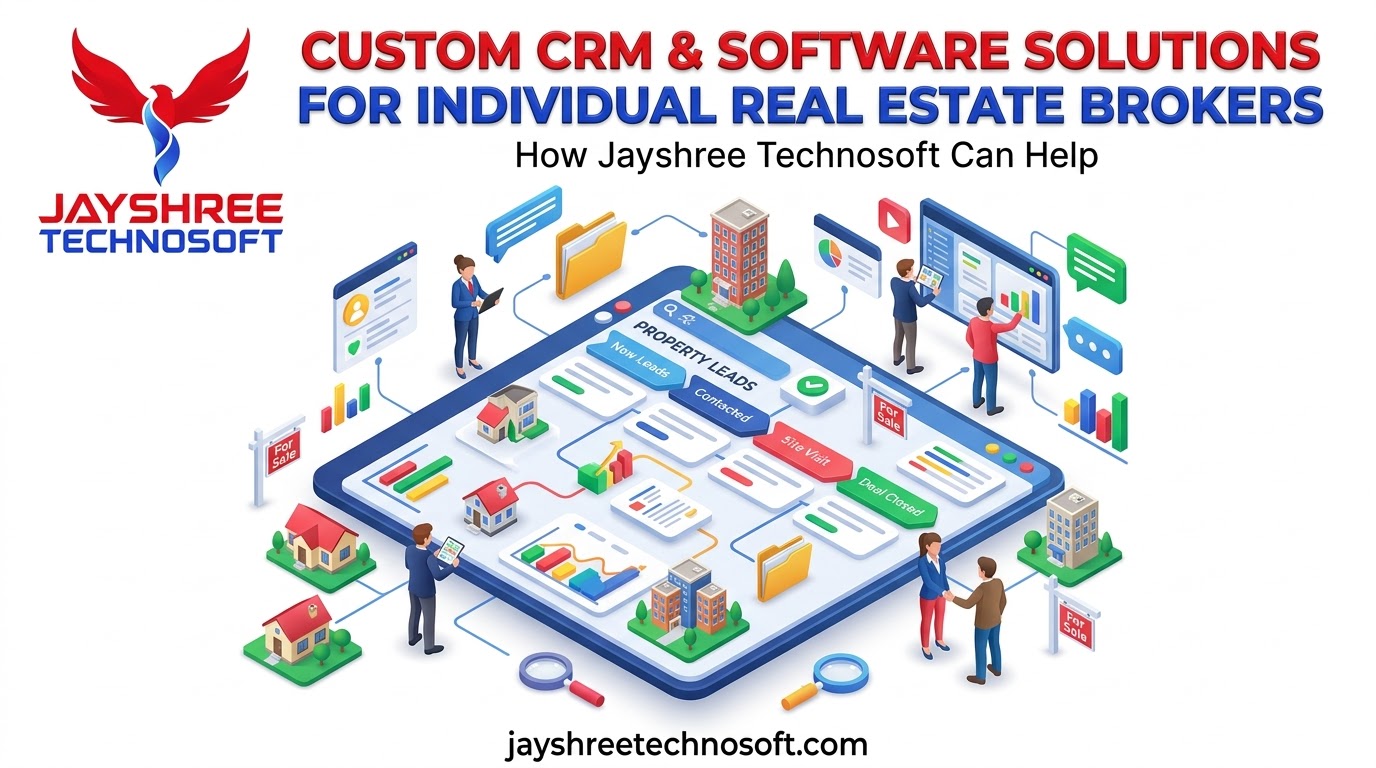 Custom CRM & Software Solutions for Individual Real Estate Brokers: How Jayshree Technosoft Can Help