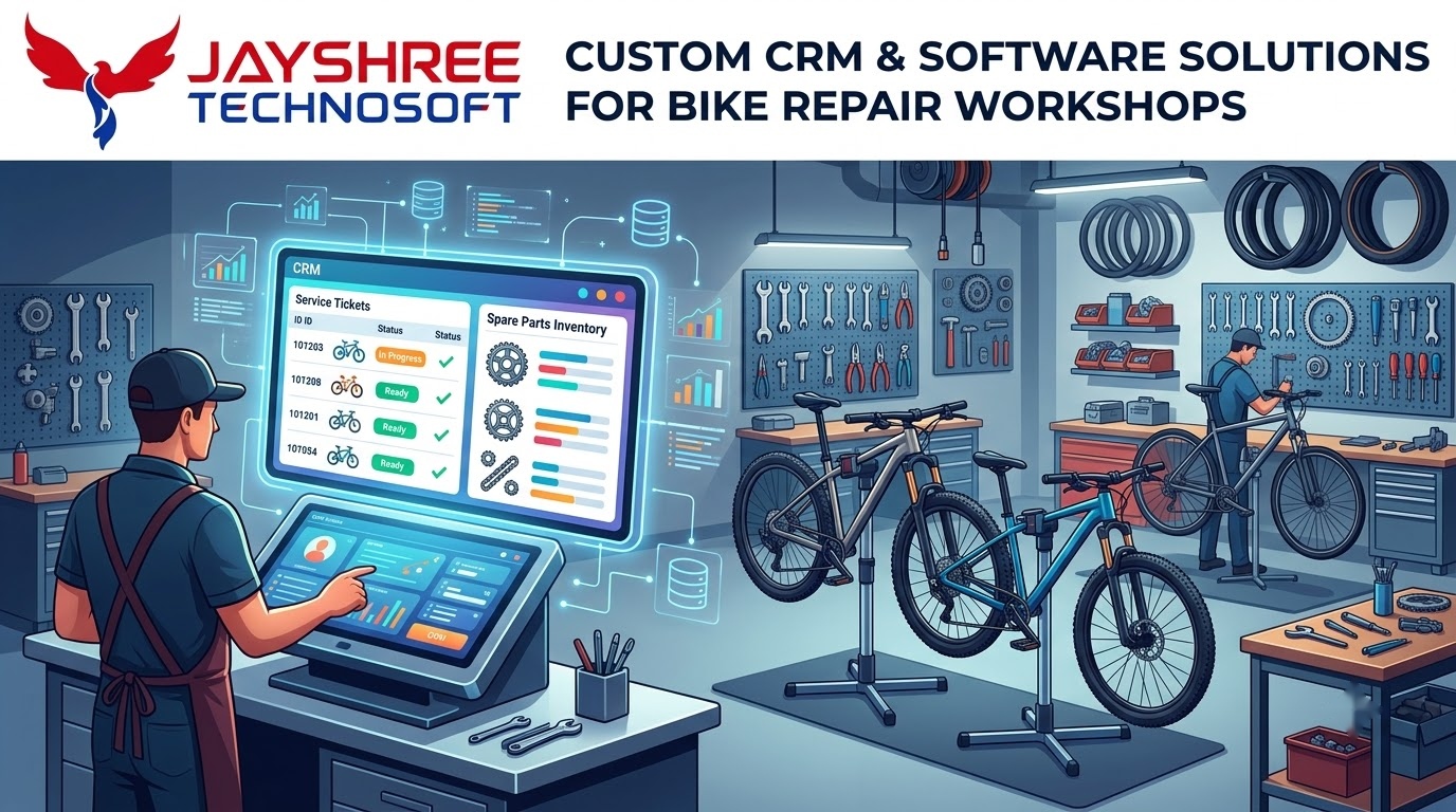 Custom CRM & Software Solutions for Bike Repair Workshops: How Jayshree Technosoft Can Help