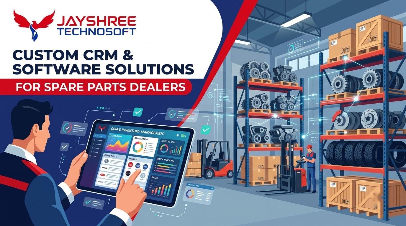 Custom CRM & Software Solutions for Spare Parts Dealers: How Jayshree Technosoft Can Help