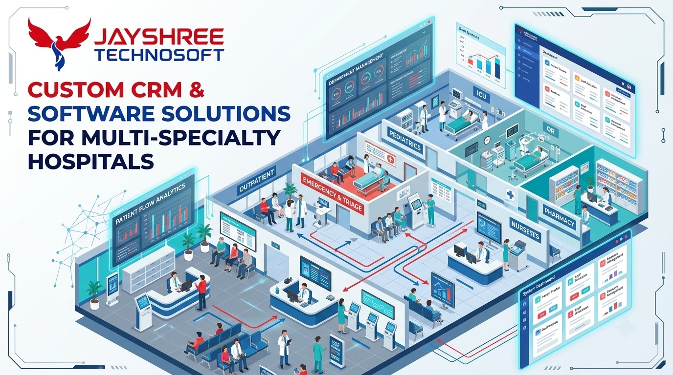 Custom CRM & Software Solutions for Multi-Specialty Hospitals: How Jayshree Technosoft Can Help
