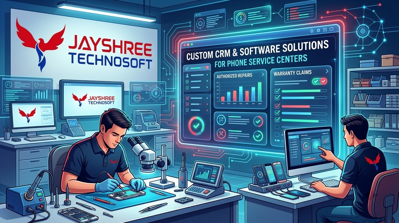 Custom CRM & Software Solutions for Phone Service Centers: How Jayshree Technosoft Can Help