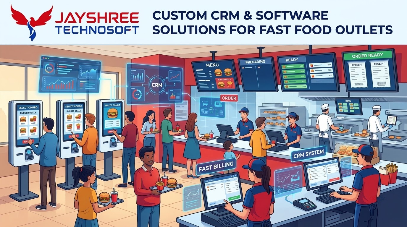 Custom CRM & Software Solutions for Fast Food Outlets: How Jayshree Technosoft Can Help