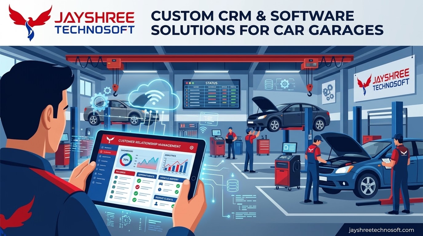 Custom CRM & Software Solutions for Car Garages: How Jayshree Technosoft Can Help