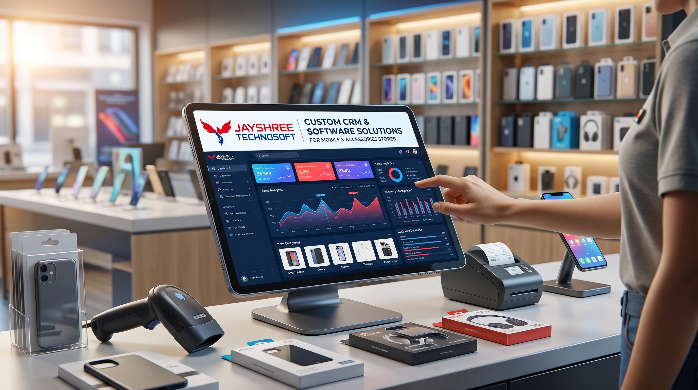 Custom CRM & Software Solutions for Mobile & Accessories Stores: How Jayshree Technosoft Can Help